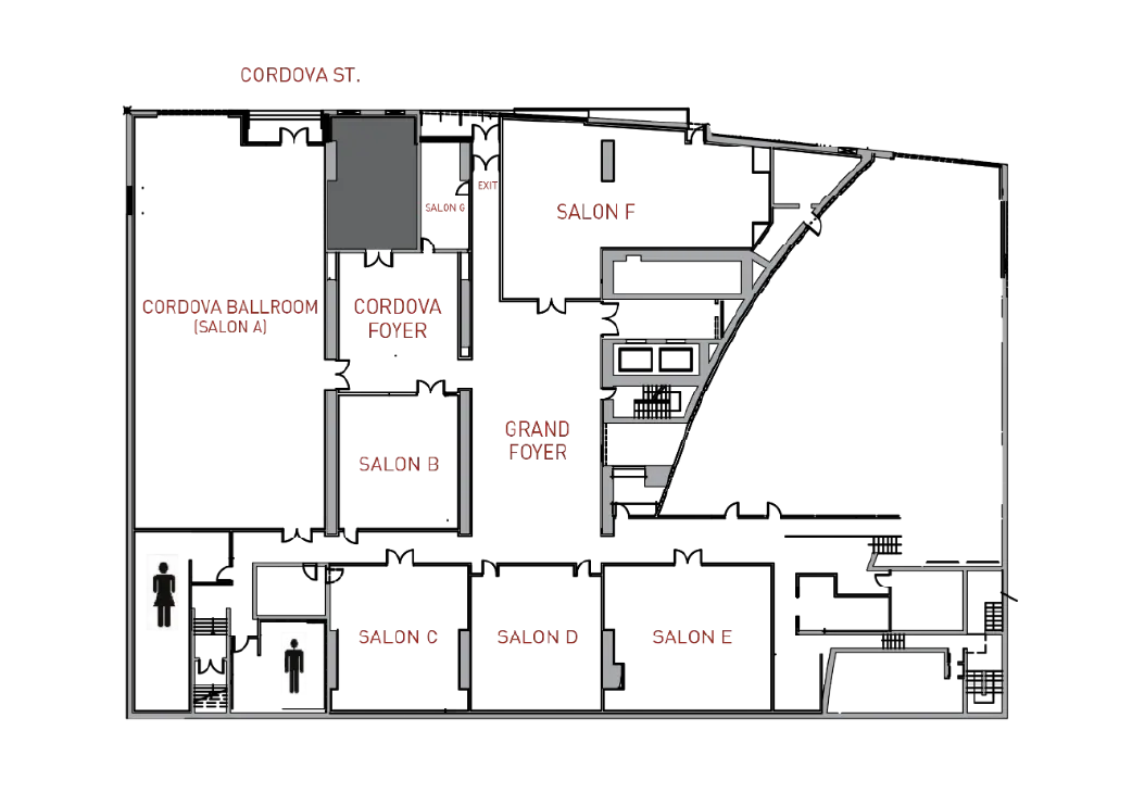 Cordova Ballroom floor plan