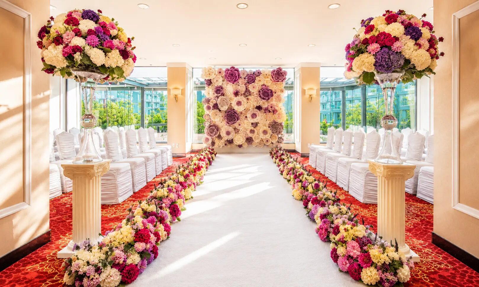 Wedding celebration at Pinnacle Hotel Harbourfront, downtown Vancouver